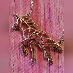 💍Origami Unicorn Necklace